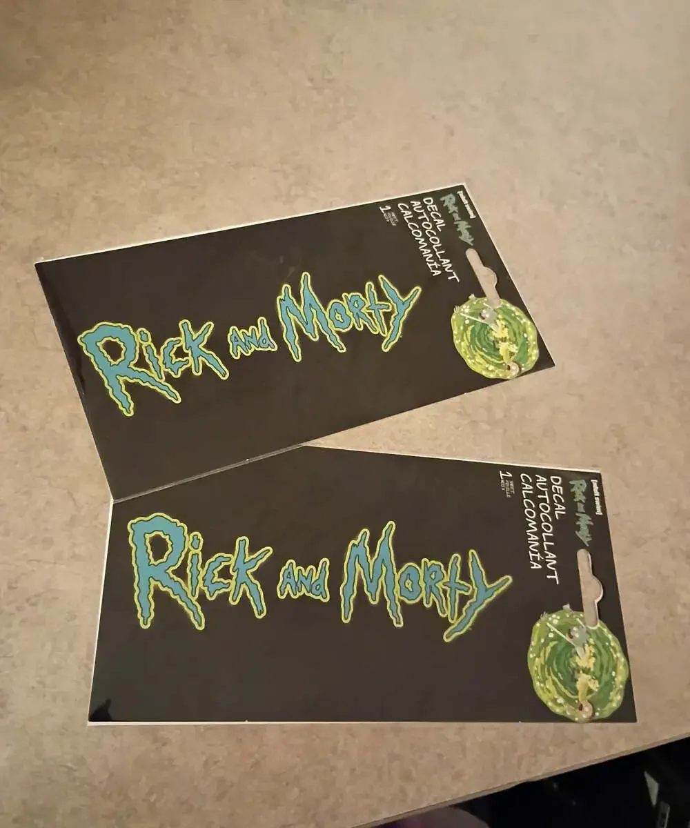 Two Rick and Morty Decal Sticker Set!